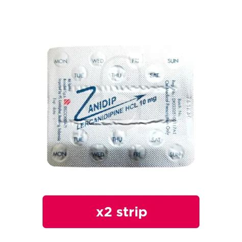 Beli Zanidip 10 Mg 2 Strip Di Halodoc 1 Jam Sampai