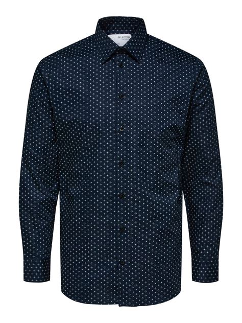 Buy Selected Homme Ethan Aop Shirt Sky Captain Scandinavian Fashion Store