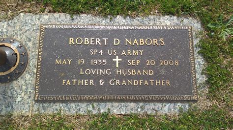 Robert Donald Bobby” Nabors 1935 2008 Mémorial Find A Grave