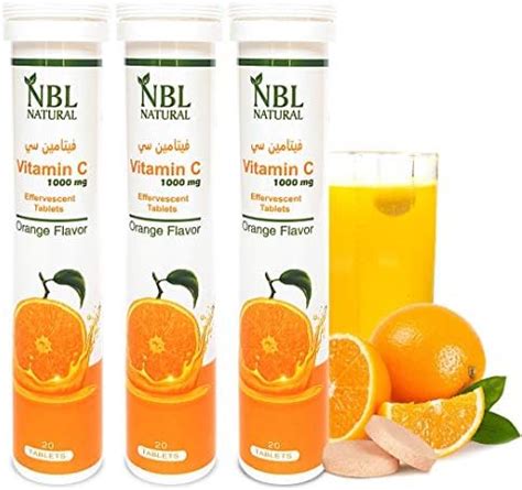 Nbl Natural Vitamin C Mg Orange Flavor Effervescent Tablets