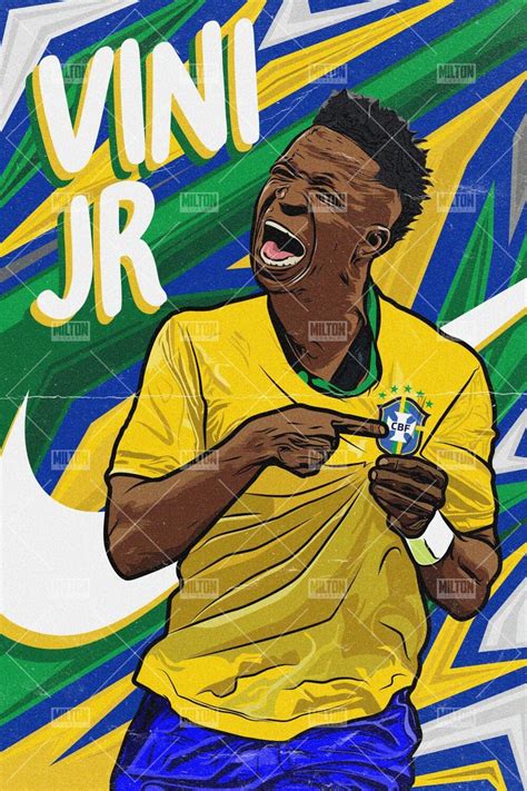 Vini Jr do Brasil, Milton Soares | Soccer drawing, Soccer art, Football ...