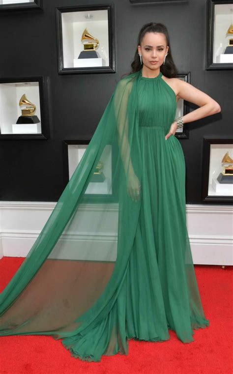 Sofia Carson Attends The 64th Annual Grammy Awards At The MGM Grand