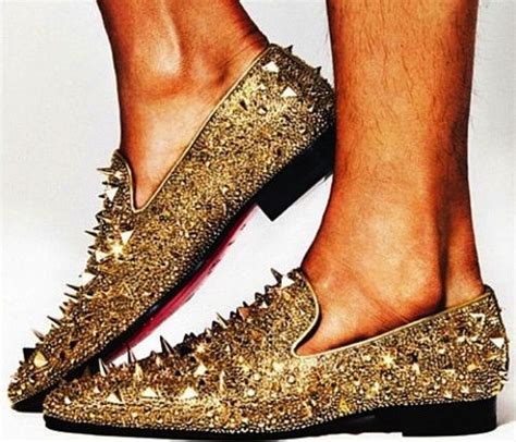 God I Love These Gold Louboutins Rollerboy Spike Loafers Even Though Theyre A Little Over