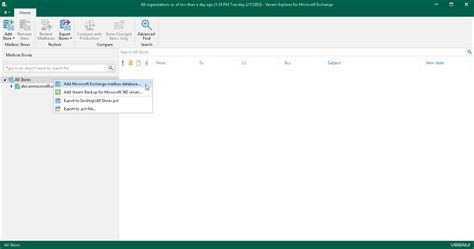 Adding Microsoft Exchange Databases Veeam Backup Explorers Guide