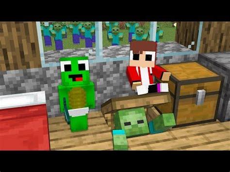 Survive the Zombie Apocalypse in Minecraft with Baby Mikey & JJ