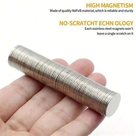 Pieces Super Magnet Mmx Mm Round Strong Magnets Refrigerator