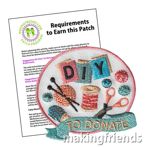 Diy To Donate Patch Program® Makingfriends