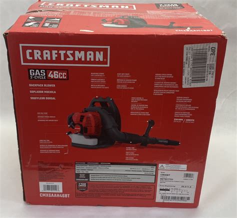 Craftsman Cc Cycle Mph Cfm Gas Backpack Leaf Blower