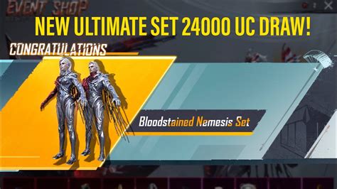 Dark Echo Bloodstained Nemesis Ultimate Set 24000 UC Draw PUBGM YouTube