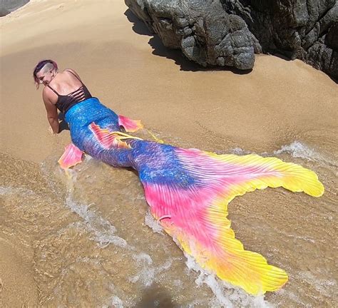 Swimable Silicone Mermaid Tail Fairy Style Etsy