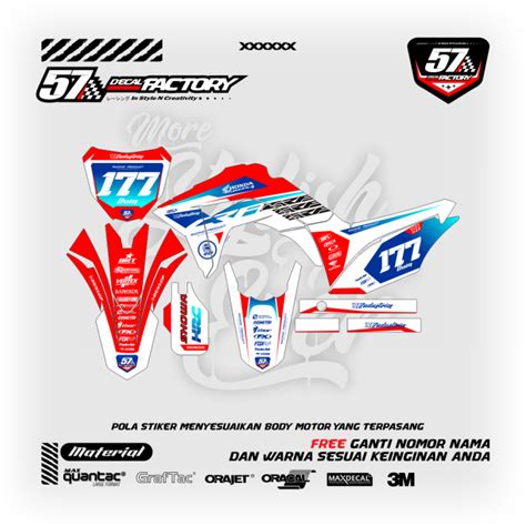 Decal Atau Sticker Crf Full Body Bisa Custom Lazada Indonesia