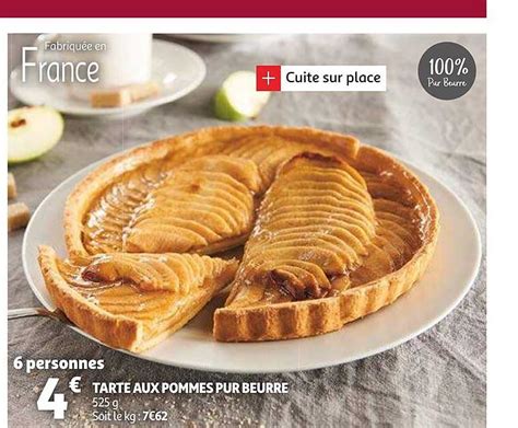 Promo Tarte Aux Pommes Pur Beurre Chez Auchan Icatalogue Fr