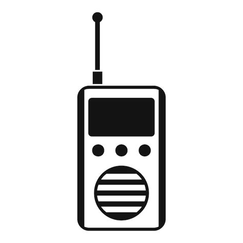 Premium Vector Talkie Radio Icon Simple Illustration Of Talkie Radio