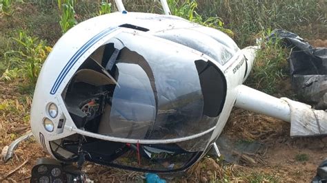 Helic Ptero Cai Em Minas Gerais E Deixa Duas Pessoas Feridas