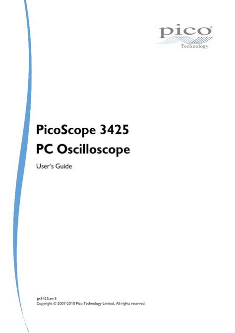 Pdf Picoscope Pc Oscilloscope User S Guide Introduction