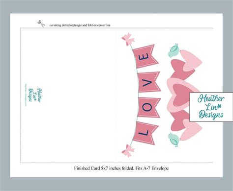 Printable Love Banner Card - Etsy