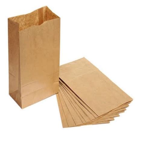 Kraft Paer Brown Paper Shopping Bag For Grocery Capacity 5kg At Rs