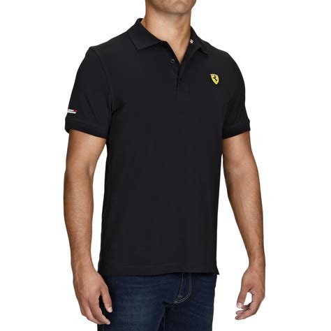 Men S Scuderia Ferrari Classic Collar Polo Shirt By Ferrari Choice Gear