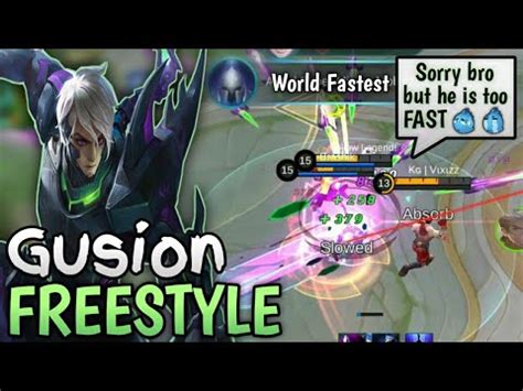 The Most Fastest Gusion In The World VENOM Skin FreeStyle Montage 9