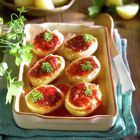 Patatas Al Horno Rellenas De Sobrasada A La Miel Receta Patatas