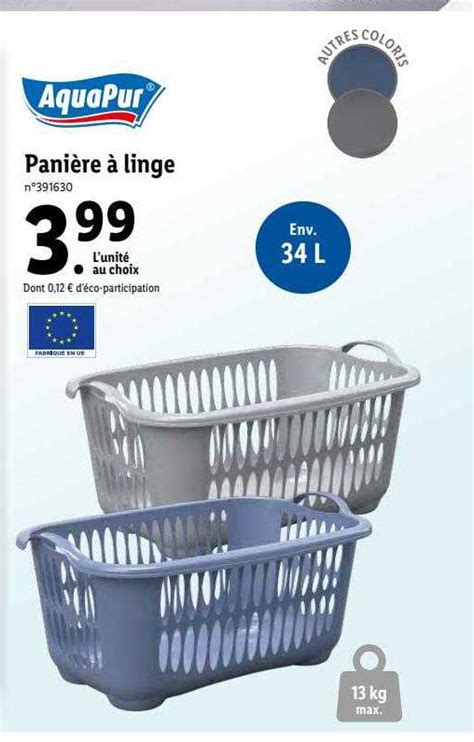 Promo Panière à Linge Aquapur chez Lidl iCatalogue fr