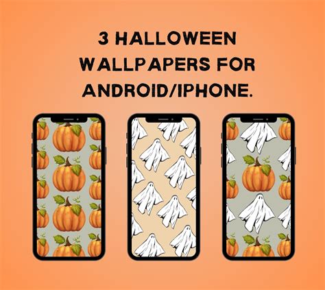 Halloween Phone Wallpaper for Android and iPhone 3 Pc Bundle - Etsy