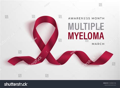 Multiple Myeloma Awareness Month Horizontal Royalty Free Stock Vector