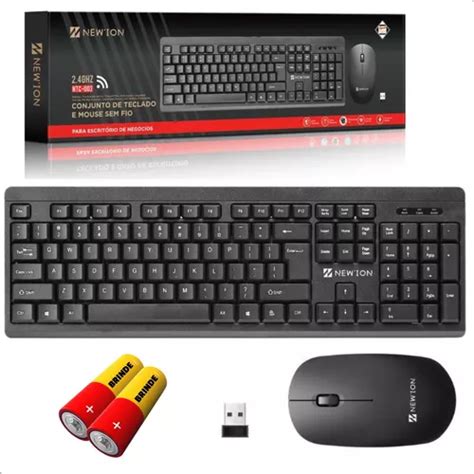 Kit Teclado E Mouse Sem Fio Wireless Escrit Rio Pt Br Abnt Mercadolivre