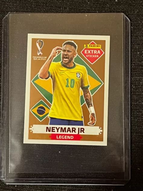 PANINI EXTRA STICKER Bronze Fifa World Cup Qatar 2022 Neymar Jr Legend