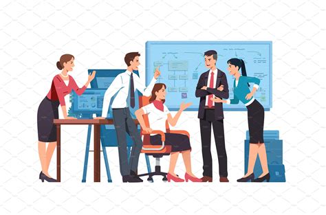 Business colleagues team arguing | People Illustrations ~ Creative Market