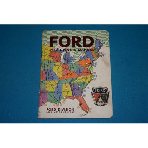 Original 1952 Ford Owners Manual