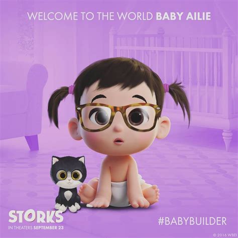 The Storksmovie Babybuilder Is Too Cute 🍼💕 Storks Movie Baby Drawing