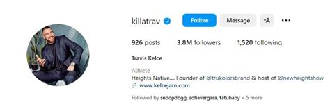 Travis Kelce's Instagram followers increase as he starts 'dating ...