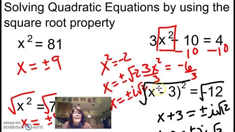 Math 103 Quadratic Equaitons 3 Youtube