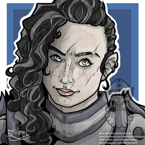 warrior bard portrait  demorta  deviantart