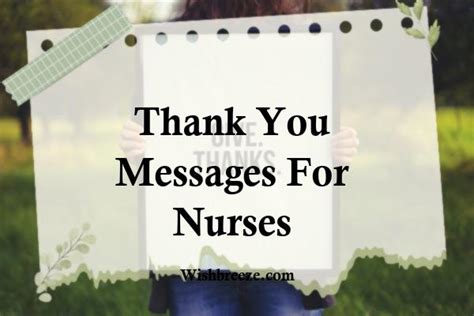 51 Thank You Messages Wishes And Captions For Nurses Wishbreeze