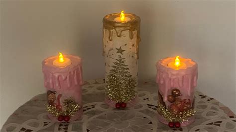 Velas navideñas no creerás de que están hechas Artesanato Ideas para