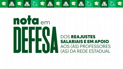 Nota em defesa dos reajustes salariais e em apoio aos às professores