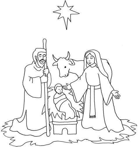 Birth Of Jesus Drawing At Getdrawings Free Download