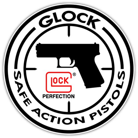 Glock Firearms Gun Pistol Rifle Logo Vinyl Sticker Decal Truck Car Wall