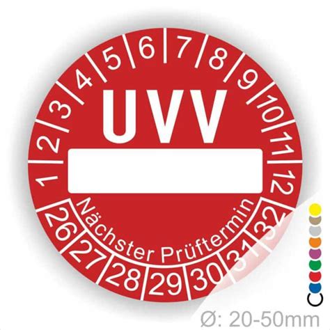 Prüfetiketten UVV mit Beschritungsfeld JETZT BESTELLEN