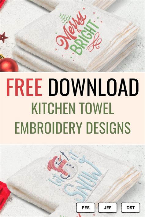 10 10 Free embroidery designs for kitchen towels in 2023 | Free machine embroidery designs ...