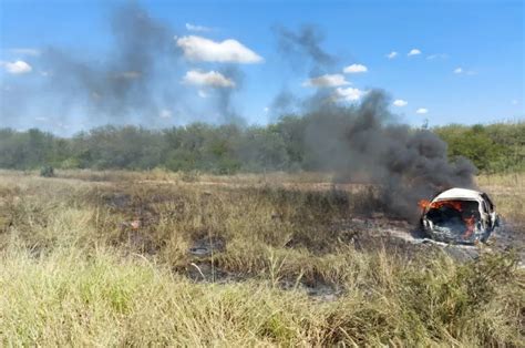 Se incendió un automóvil sobre Ruta 34 un muerto y un herido En un