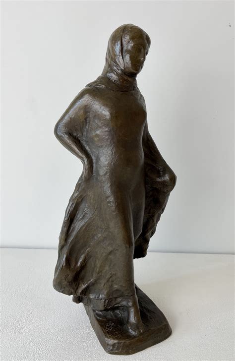 Kees Smout Brown Patinated Bronze Sculpture Terpsichore