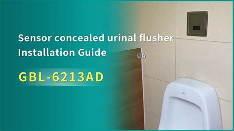 The Installation Guide Of Automatic Sensor Urinal Flush Valve Back