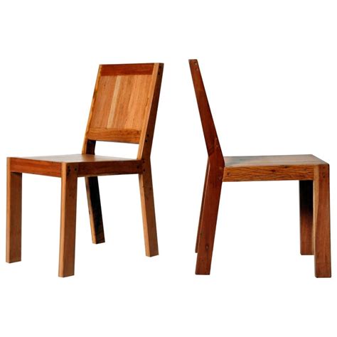 Reclaimed Teak Wood Chairs at 1stDibs