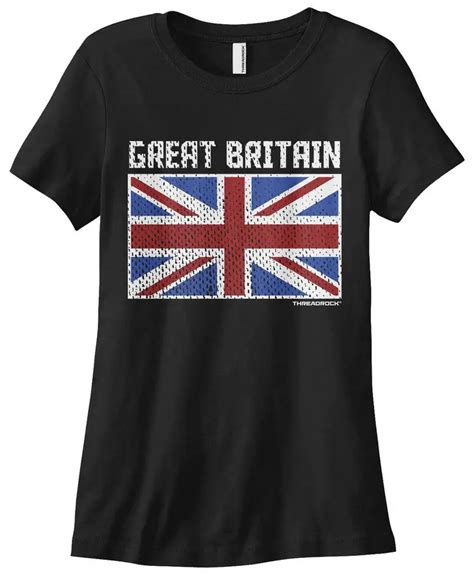 Women's Flag of Great Britain T shirt UK England London Top Tees 2017 ...