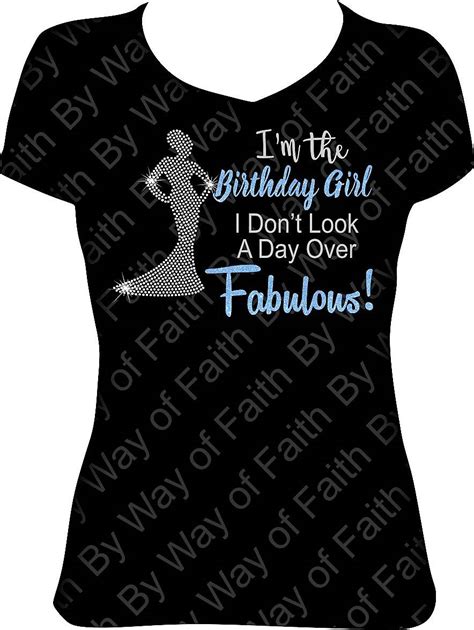 Im The Birthday Girl Bling Glitter Rhinestone T Shirt Etsy