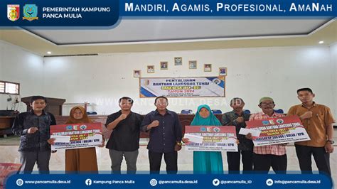 Pemerintah Kampung Panca Mulia Salurkan BLT Desa Bulan April Juni