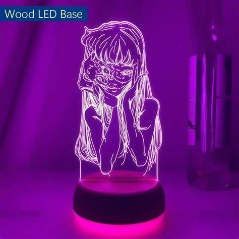 Veilleuse Wood Led Color No Remote Lampe Led En D De Collection